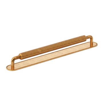 Barwick Ridged appliance pull with backplate