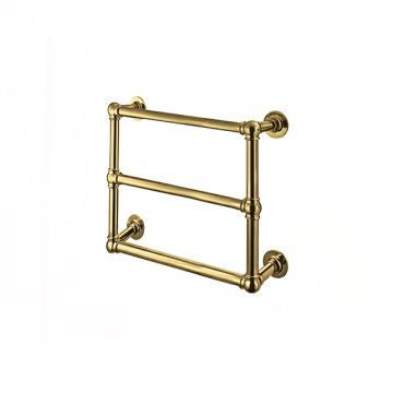 Ornate wall-mounted towel warmer 675W x 675H x 138D