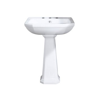 Hand basin 630W x 500D on pedestal