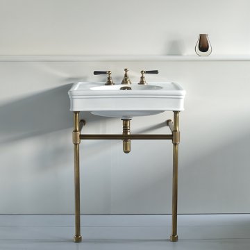 Lonsdale 650mm medium basin on basin stand