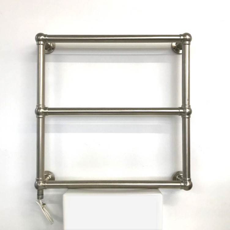 Hawthorn Hill - Traditional Wall Towel Warmer in Pewter W675 x H675, 240V - NZ214 - QTY:1