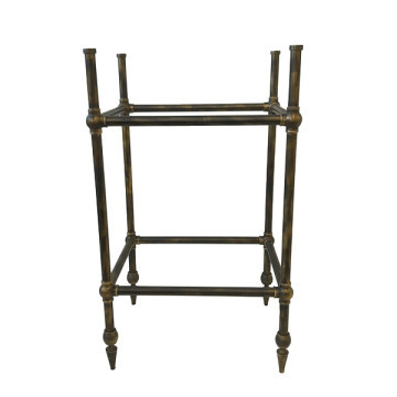 Hawthorn Hill - Ornate 4 leg basin stand with pointed feet in bronze, custom size  W480 x H880 x D370mm