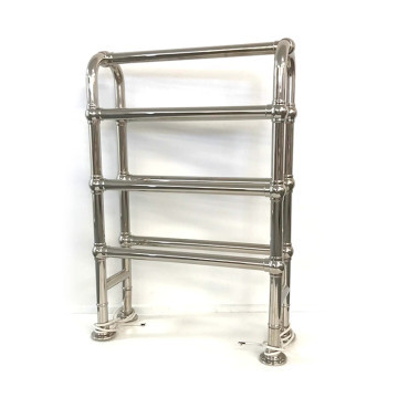 Hawthorn Hill - Traditional Arched Towel Warmer in Nickel W600 x H850, 240V