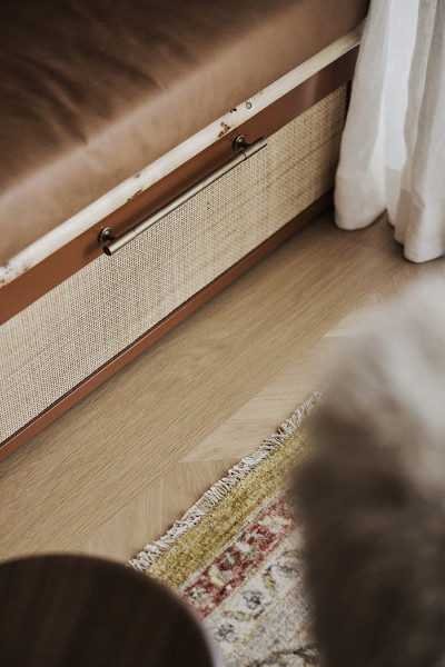 Armac Martin brass cabinet pull from In Residence.