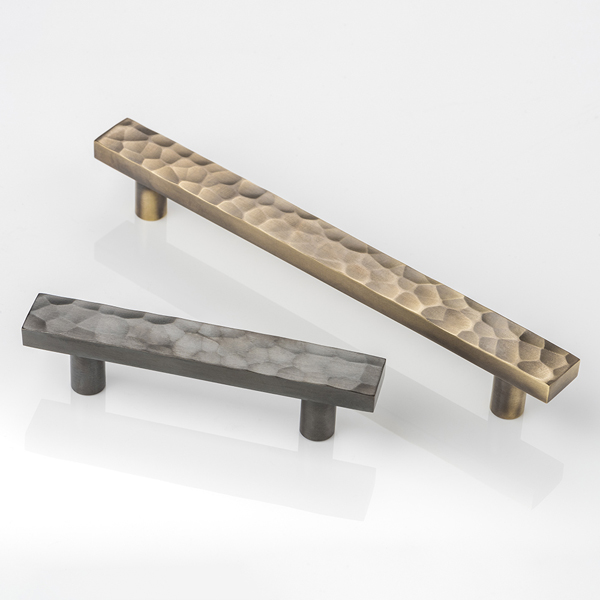 Hammered cabinet handle