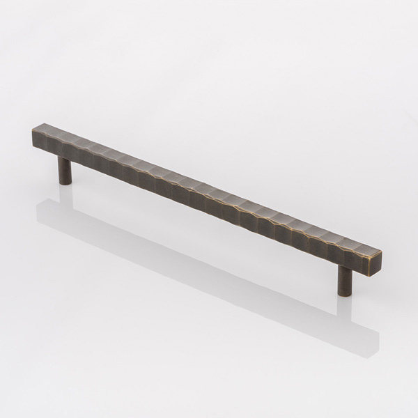 Fly press solid brass cabinet handle