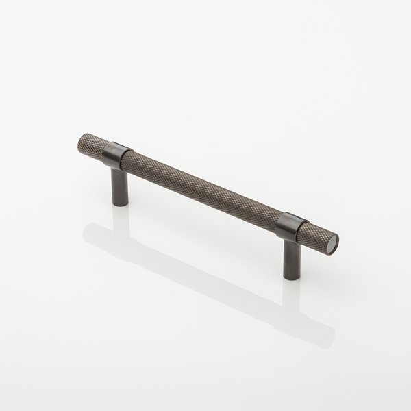 Montgomery solid brass cabinet handle with diamond knurl