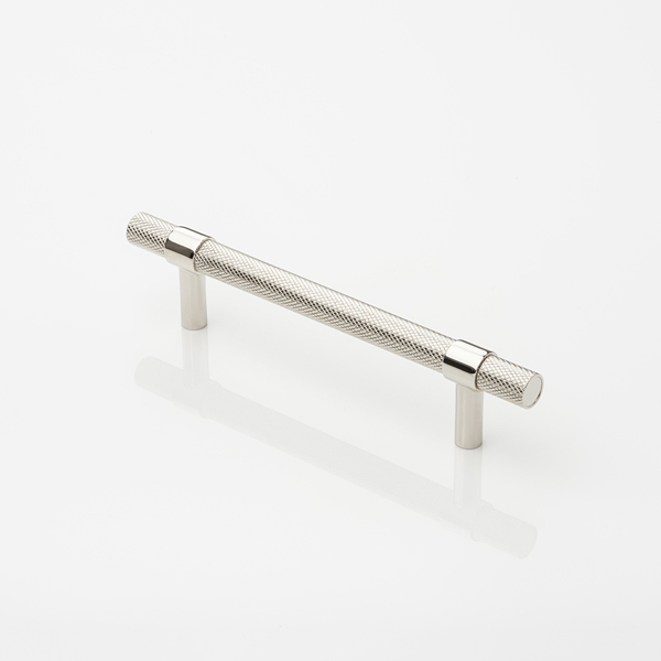 Montgomery solid brass cabinet handle with diamond knurl