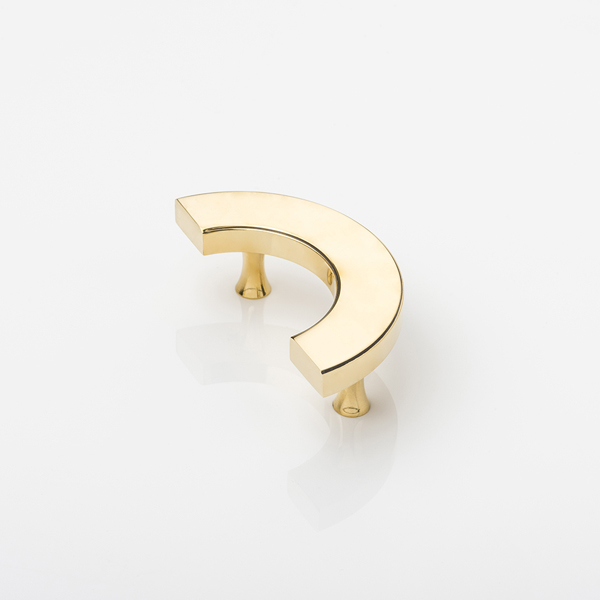 Charters solid brass cabinet handle