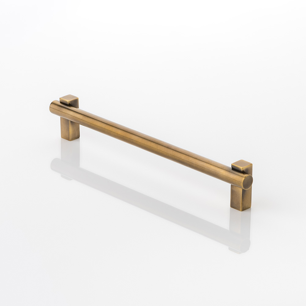 KH Intersect solid brass cabinet handle