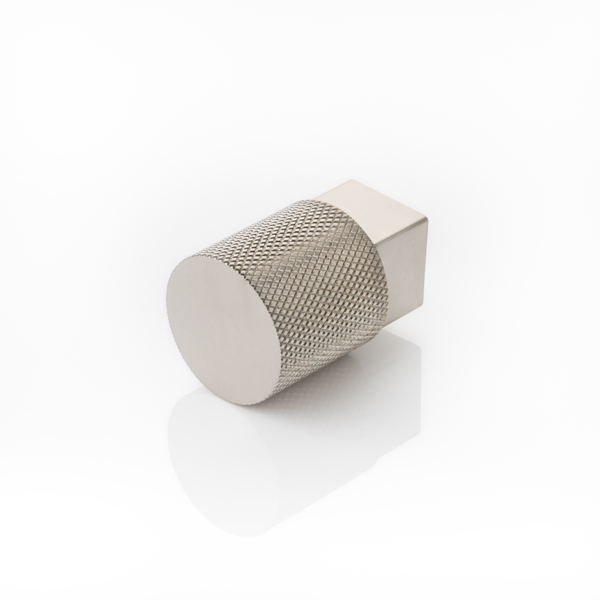 Ashworth solid brass cabinet pull with diamond knurl