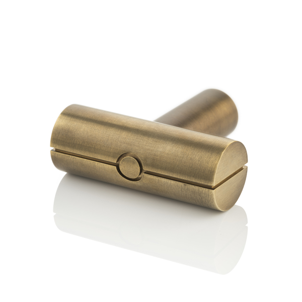 KH Dot solid brass T-bar cabinet pull