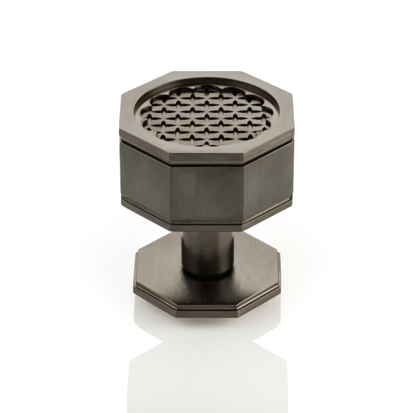 Fitzherbert Solid Brass Door Knob with octagonal rose