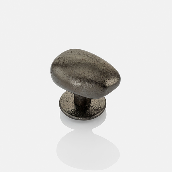 Cove solid brass door knob with round rose