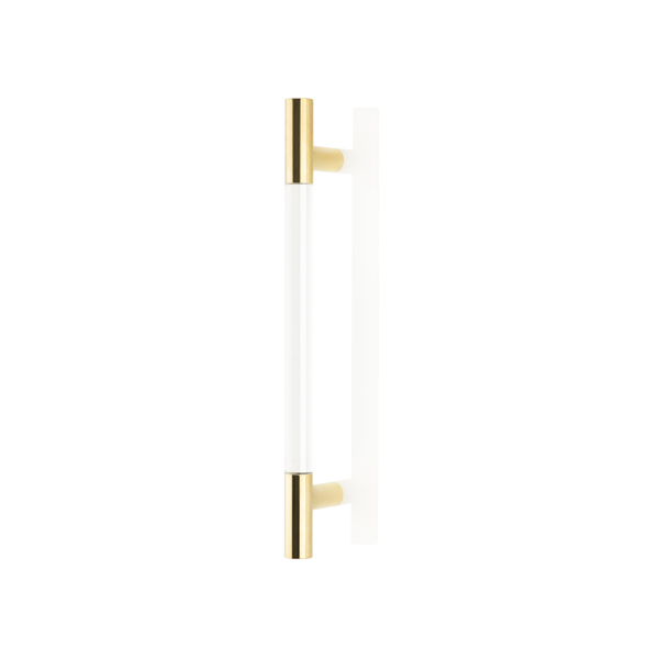 Ice brass and perspex door pull