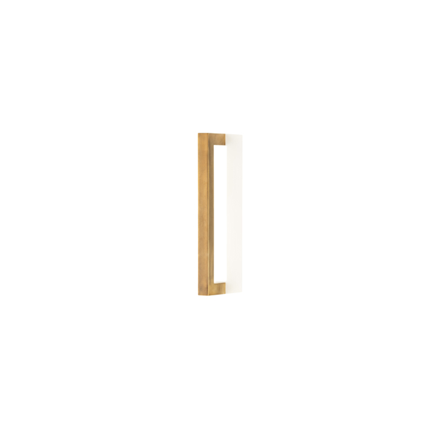 Cube solid brass door pull