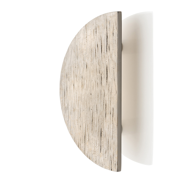 Molten texture solid bronze half moon door pull