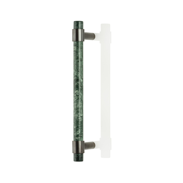 Collett solid brass & marble door pull
