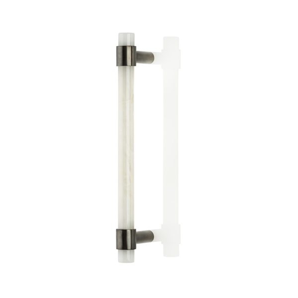Collett solid brass & marble door pull