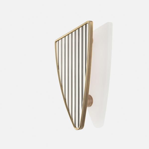 Mount solid brass door pull