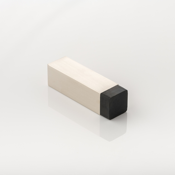 Cube solid brass wall-mounted door stopper