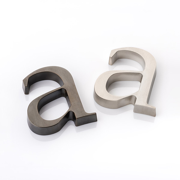 Solid brass door letter (a)