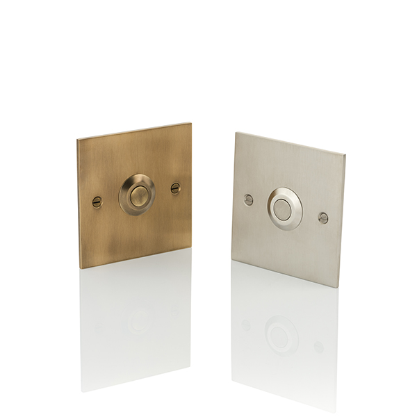 Solid brass square door bell