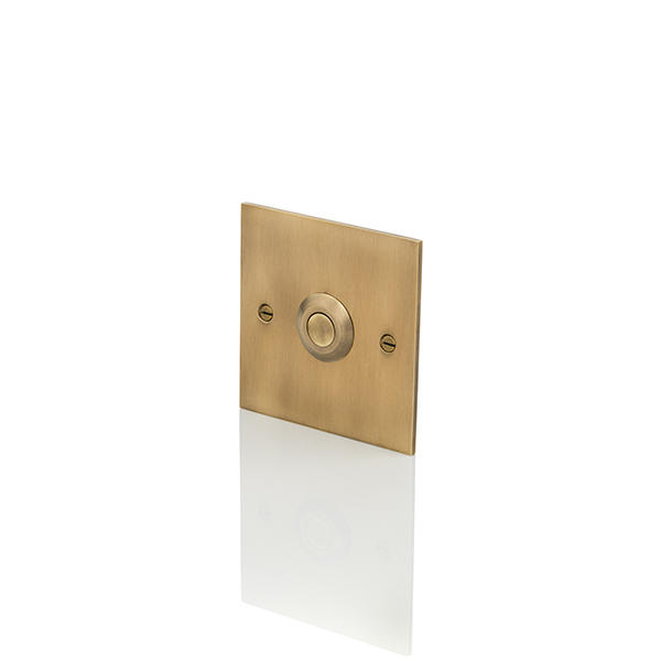 Solid brass square door bell