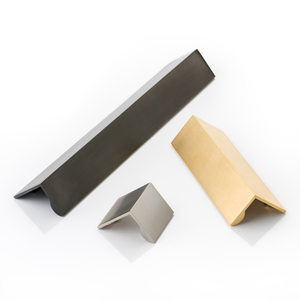 Moon solid brass small edge pull handle