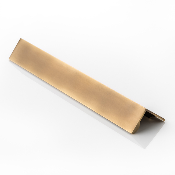 Moon solid brass small edge pull handle