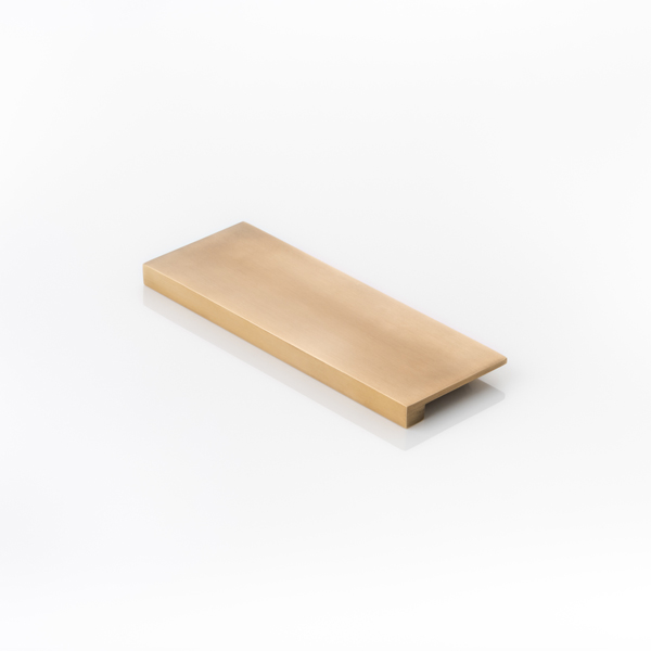 Cube solid brass medium edge pull with concealed fixing