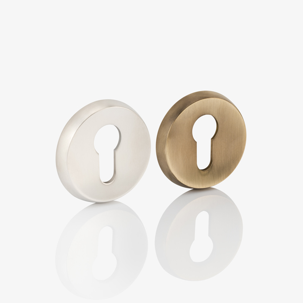 Levant solid brass euro cylinder profile escutcheon
