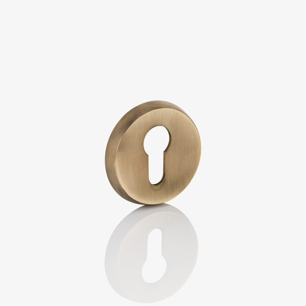 Levant solid brass euro cylinder profile escutcheon