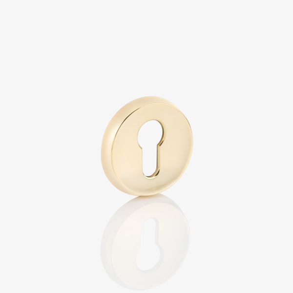 Levant solid brass euro cylinder profile escutcheon