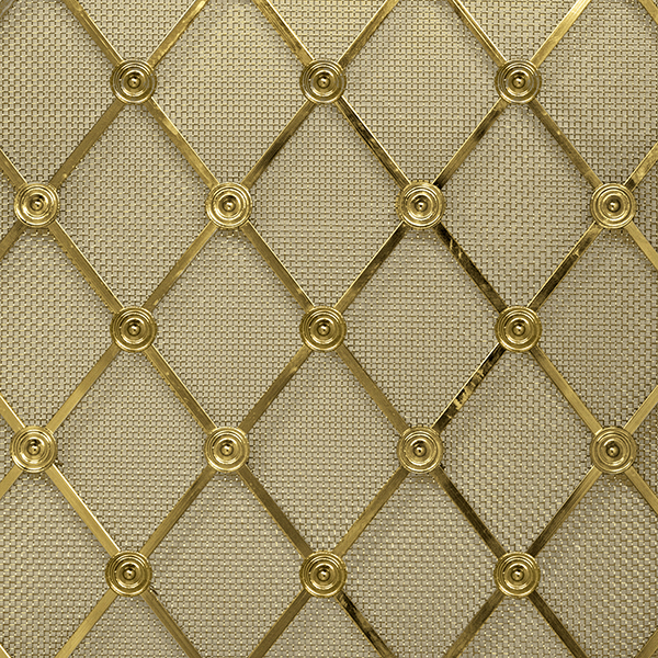 hand assembled 41mm diamond grille with all plain rosettes