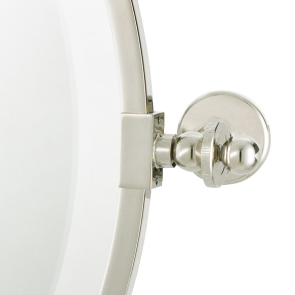 Rectangular tilting bathroom mirror with frame 762h x 610w (720w incl. brackets)
