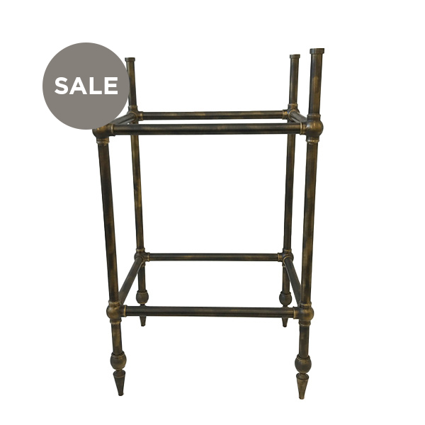 Ornate 4 leg freestanding basin stand for benchtop. Pointed feet. W750 x D480 x H880