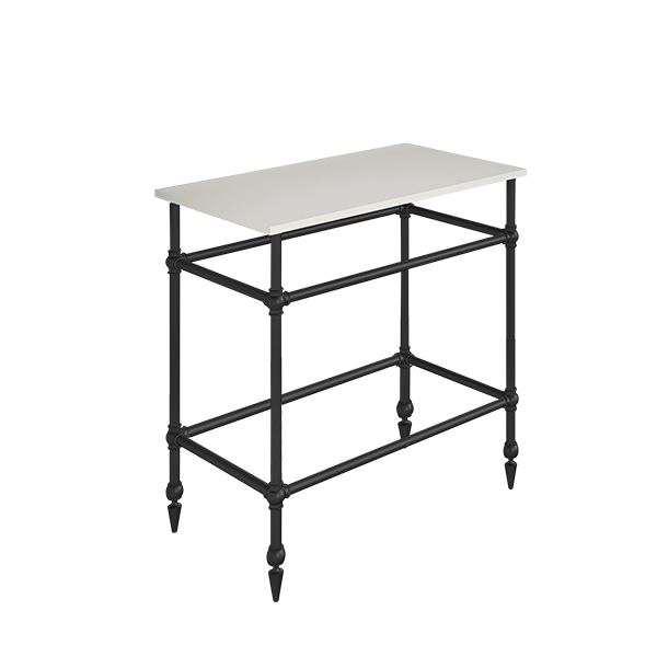 Ornate 4 leg freestanding basin stand for benchtop. Pointed feet. W750 x D480 x H880