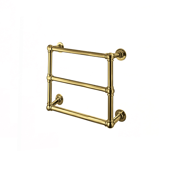 Ornate wall-mounted towel warmer 675W x 675H x 138D