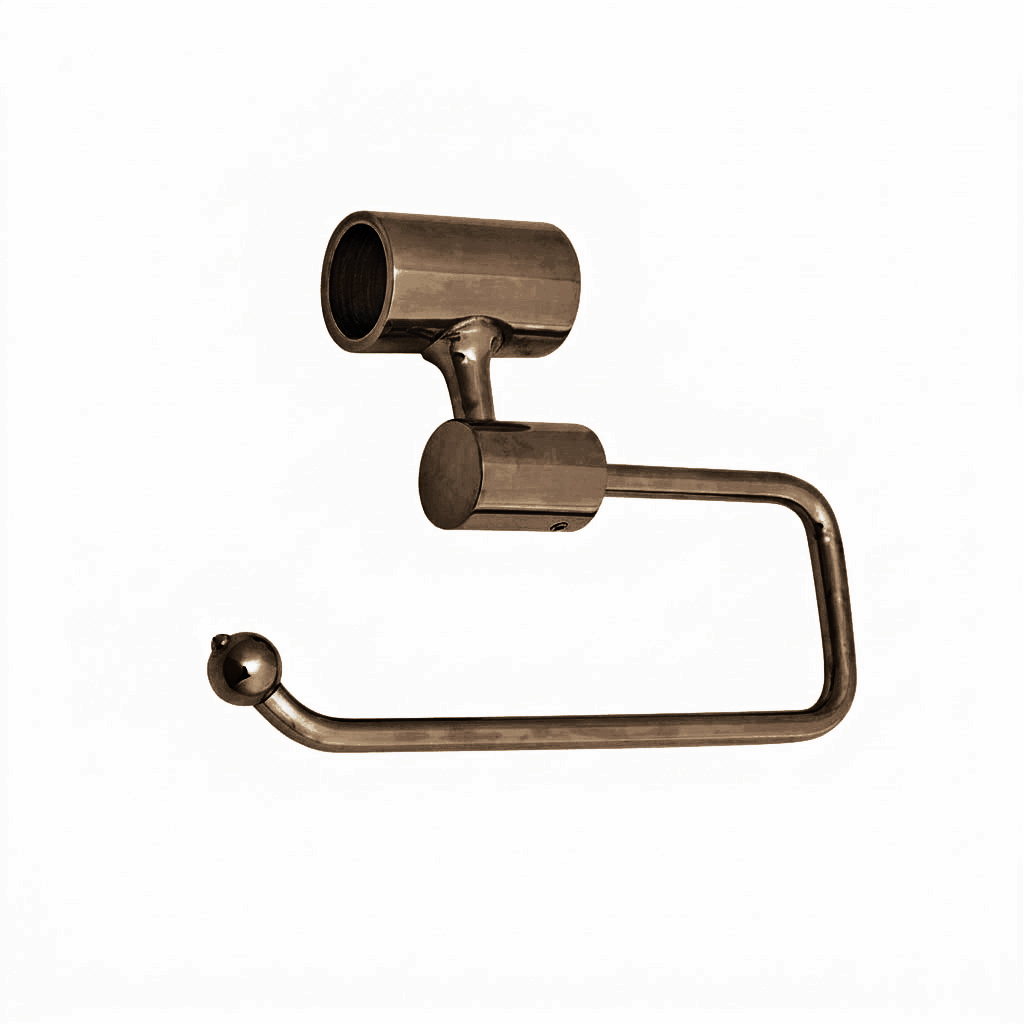 Toilet roll holder for traditional and ornate basin stands