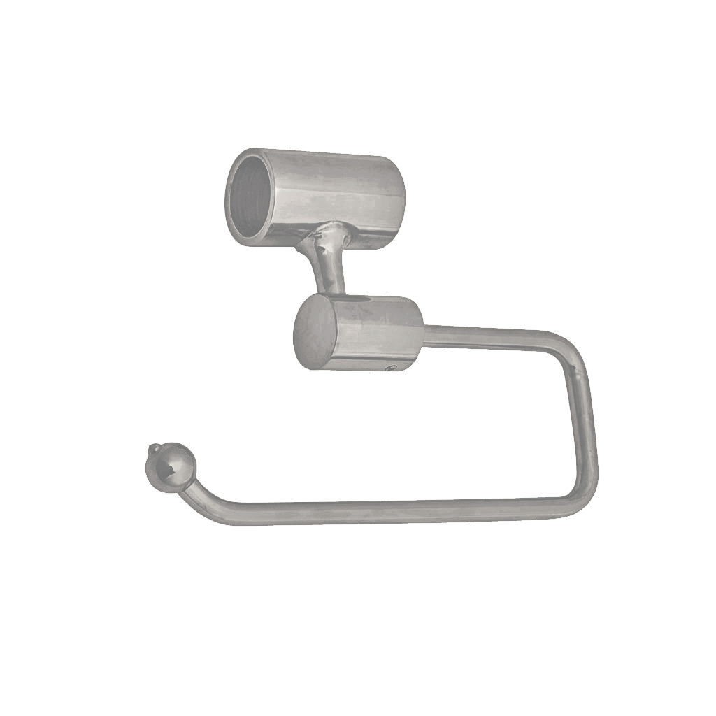 Toilet roll holder for traditional and ornate basin stands