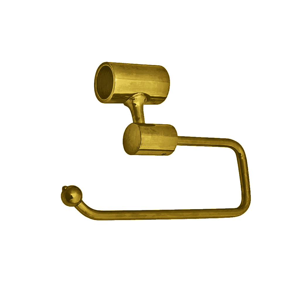 Toilet roll holder for traditional and ornate basin stands