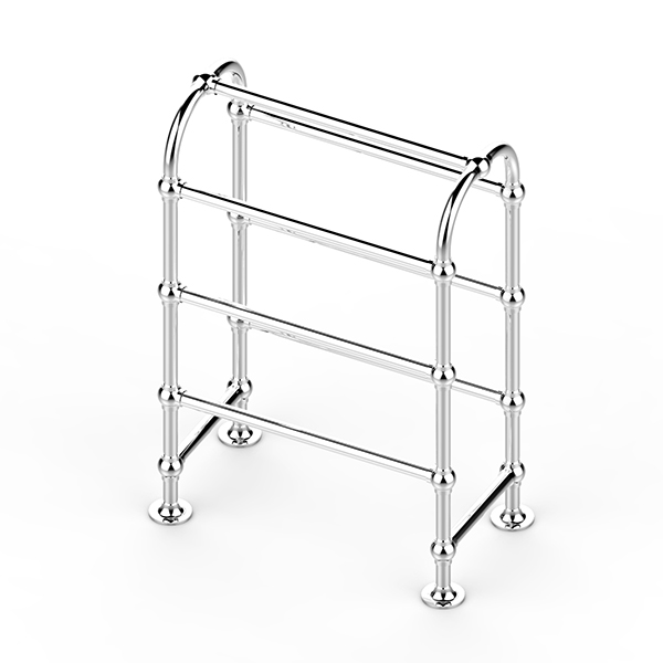 Traditional non-heated arched towel rack with 7 rails W600 x H850 x D330