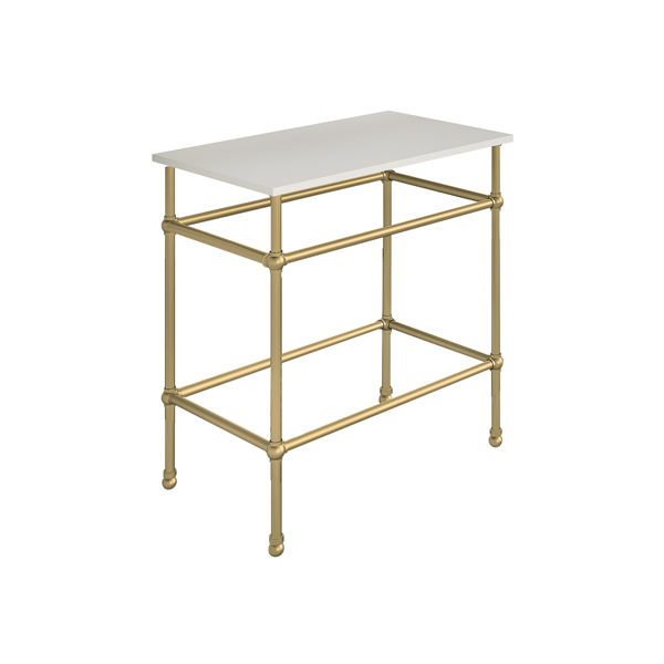 Traditional 4 leg freestanding basin stand for benchtop. Ball feet. W750 x D480 x H880