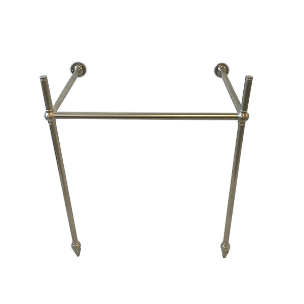 Traditional 2 leg basin stand with pointed feet - custom size W705 x H910 x D490mm