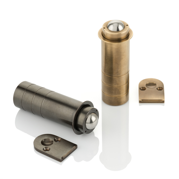 Solid brass adjustable roller catch for door gaps 1-8mm