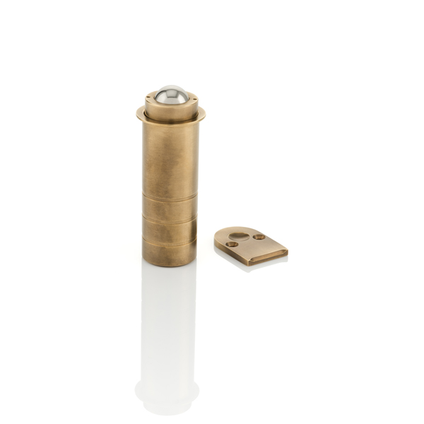 Solid brass adjustable roller catch for door gaps 1-8mm