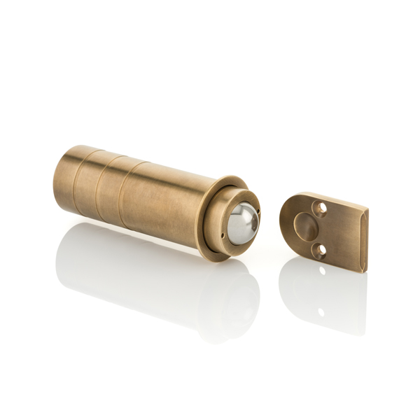 Solid brass adjustable roller catch for door gaps 1-8mm