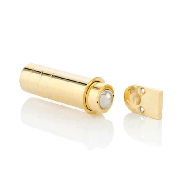 Solid brass adjustable roller catch for door gaps 1-8mm