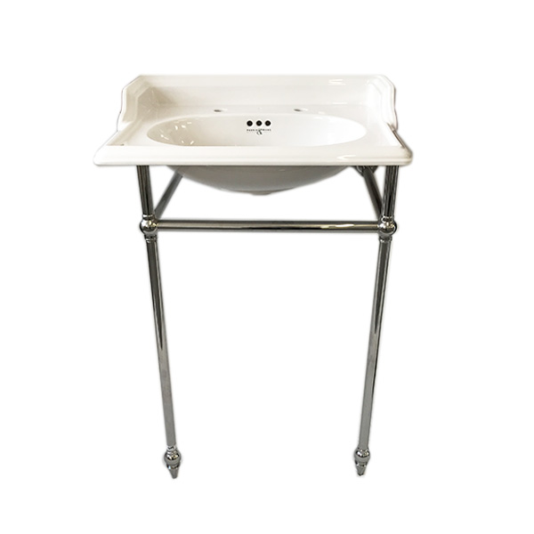 Victorian 630mm basin & basin stand with pointed feet